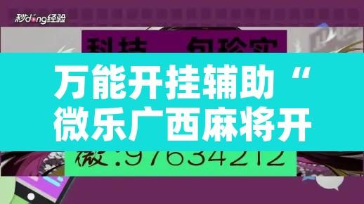 万能开挂辅助“微乐广西麻将开挂神器	”开挂辅助脚本+详细开挂安装教程