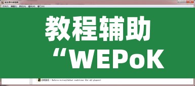 教程辅助“WEPoKeR透视辅助器”附辅助神器开挂脚本详细步骤