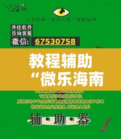 教程辅助“微乐海南麻将小程序必赢神器”开挂辅助脚本+详细开挂安装教程