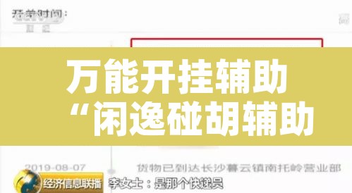 万能开挂辅助“闲逸碰胡辅助软件下载”开挂辅助脚本+详细开挂安装教程