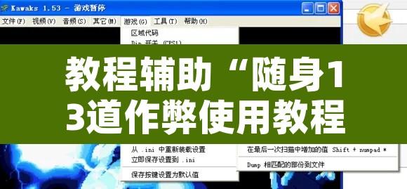 教程辅助“随身13道作弊使用教程”开挂辅助脚本+详细开挂安装教程