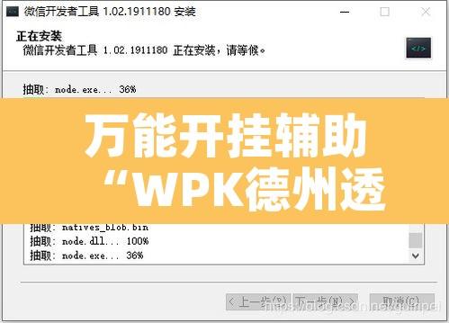 万能开挂辅助“WPK德州透视辅助器	”开挂辅助脚本+详细开挂安装教程