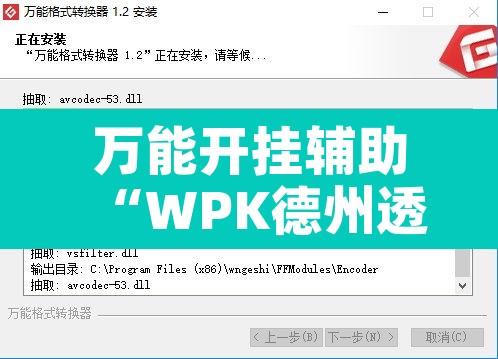 万能开挂辅助“WPK德州透视辅助器”开挂辅助脚本+详细开挂安装教程