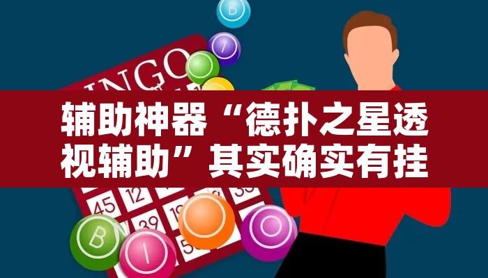 辅助神器“德扑之星透视辅助	”其实确实有挂