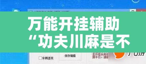 万能开挂辅助“功夫川麻是不是有透视辅助挂”开挂辅助脚本+详细开挂安装教程