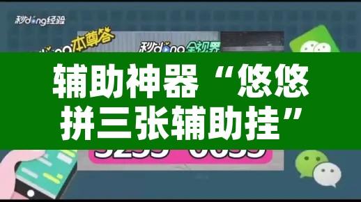 辅助神器“悠悠拼三张辅助挂”开挂辅助脚本+详细开挂安装教程