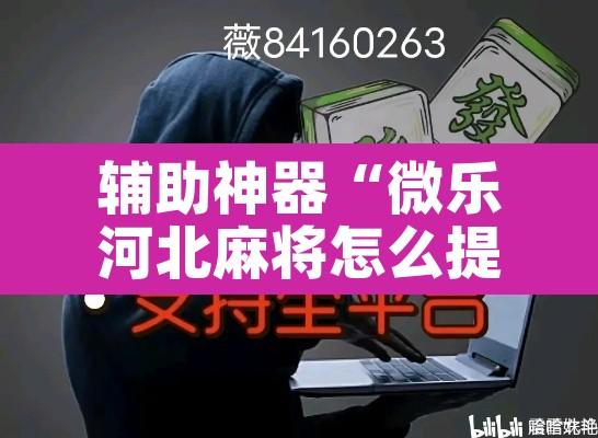 辅助神器“微乐河北麻将怎么提高胜率	”其实确实有挂