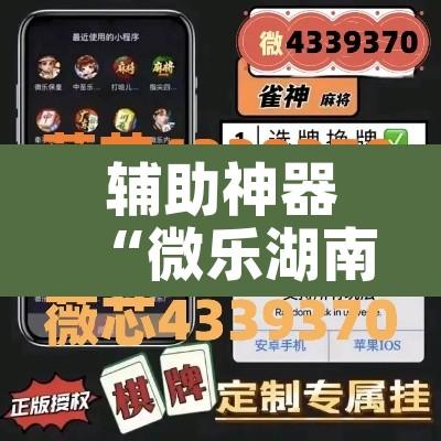 辅助神器“微乐湖南麻将万能开挂器”其实确实有挂