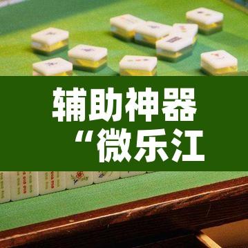 辅助神器“微乐江苏麻将有挂能查出来吗”其实确实有挂
