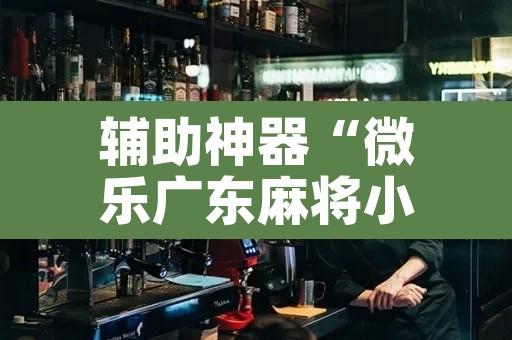 辅助神器“微乐广东麻将小程序开挂神器”其实确实有挂