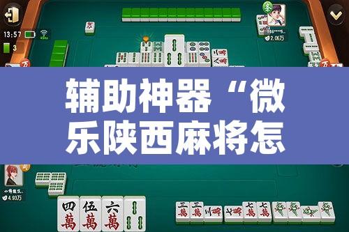 辅助神器“微乐陕西麻将怎么提高胜率	”开挂辅助脚本+详细开挂安装教程