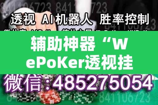 辅助神器“WePoKer透视挂安装教程”开挂辅助脚本+详细开挂安装教程