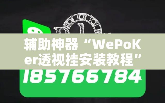 辅助神器“WePoKer透视挂安装教程”开挂辅助脚本+详细开挂安装教程