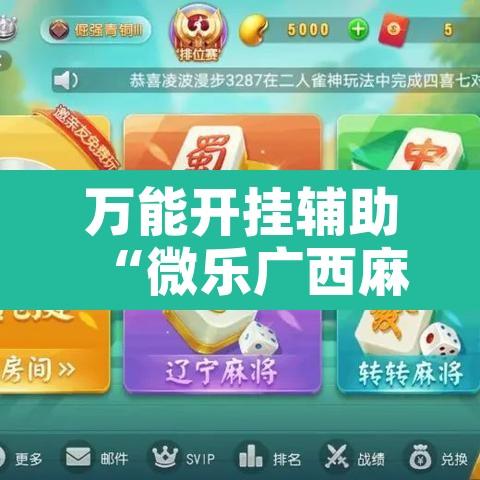 万能开挂辅助“微乐广西麻将开挂神器”开挂辅助脚本+详细开挂安装教程