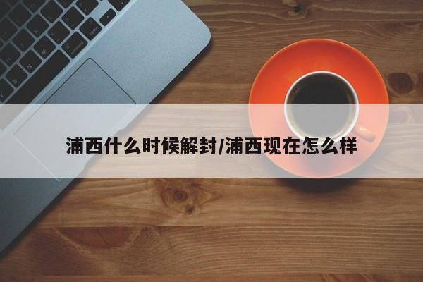 浦西什么时候解封/浦西现在怎么样